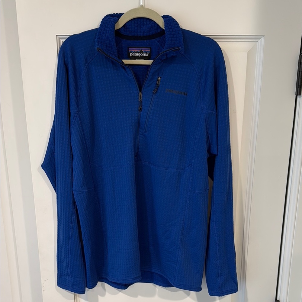 Patagonia Blue Lightweight Quarter-Zip Jacket